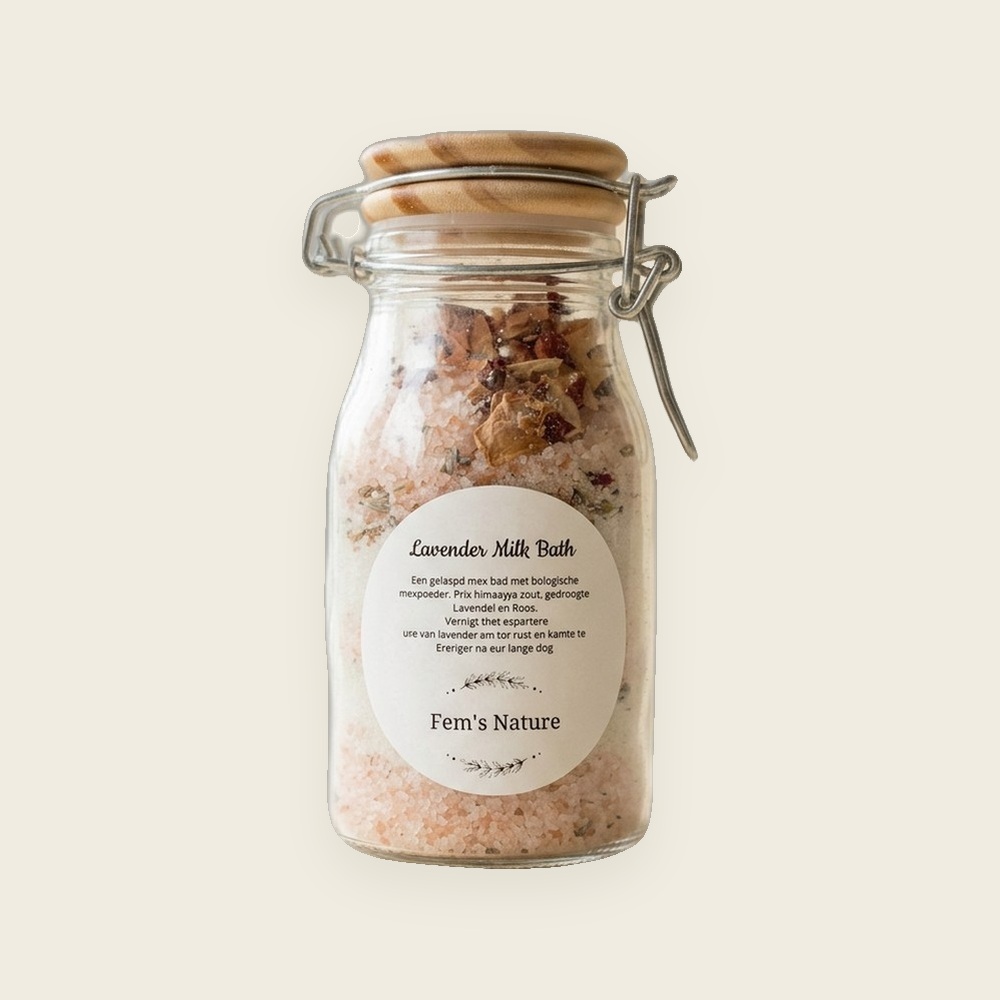 Lavender milk bath