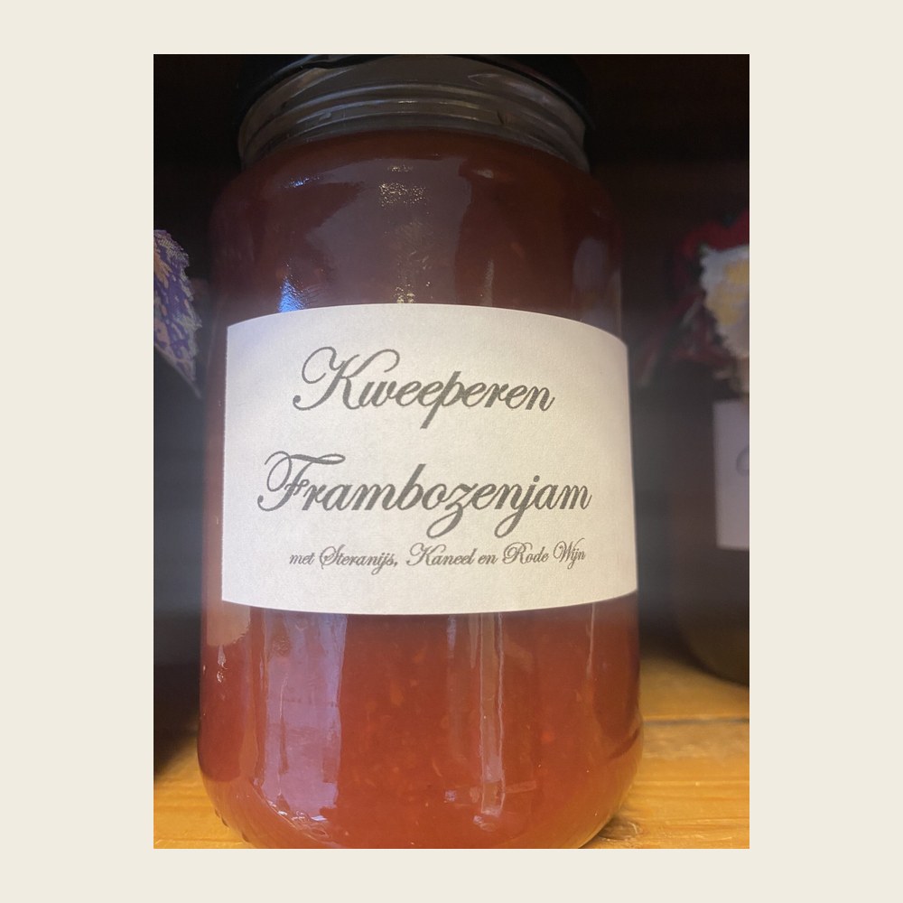 Kweeperen frambozenjam